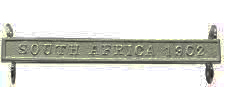 South Africa 1902 clasp